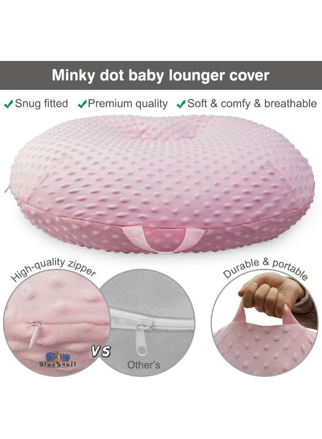 BlueSnail Strechy Newborn Lounger Cover, Removable and Ultra Soft Sung Fitted Baby Lounger Slipcover (1 Pack,Pink) - Image 2