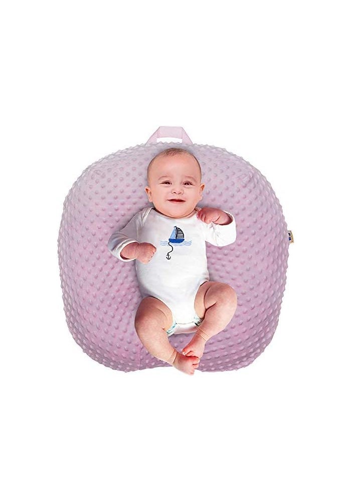 BlueSnail Strechy Newborn Lounger Cover, Removable and Ultra Soft Sung Fitted Baby Lounger Slipcover (1 Pack,Pink) - Image 1