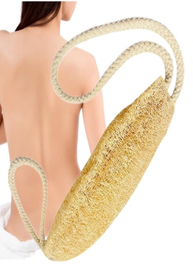 ZENSEWEN Natural Loofah Body Scrubber 100% Plant-Based Exfoliating Washcloth, Handcrafted Gourd with Jute Handle, Gentle Exfoliation for Men & Women, Ideal for Shower - Image 1