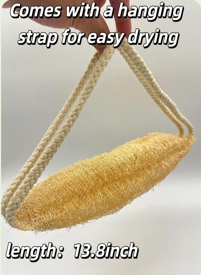 ZENSEWEN Natural Loofah Body Scrubber 100% Plant-Based Exfoliating Washcloth, Handcrafted Gourd with Jute Handle, Gentle Exfoliation for Men & Women, Ideal for Shower - Image 3