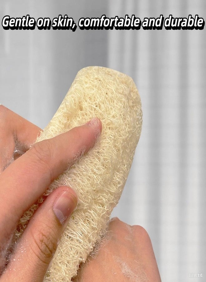 ZENSEWEN Natural Loofah Body Scrubber 100% Plant-Based Exfoliating Washcloth, Handcrafted Gourd with Jute Handle, Gentle Exfoliation for Men & Women, Ideal for Shower - Image 4