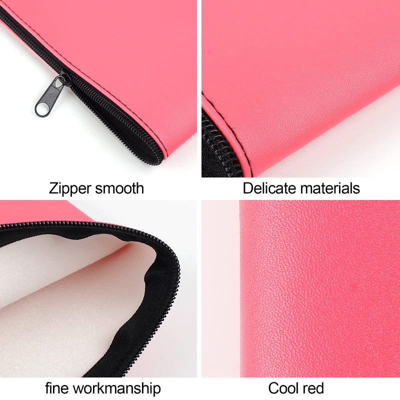 Joyberg 2 Pieces Money Bags with Zipper, 11x6.1 inch Money Pouch, Bank Bag, Cash Bag, Check Wallet, Cosmetics(peach) - Image 4