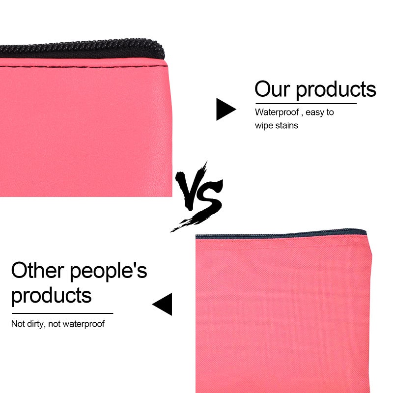 Joyberg 2 Pieces Money Bags with Zipper, 11x6.1 inch Money Pouch, Bank Bag, Cash Bag, Check Wallet, Cosmetics(peach) - Image 5