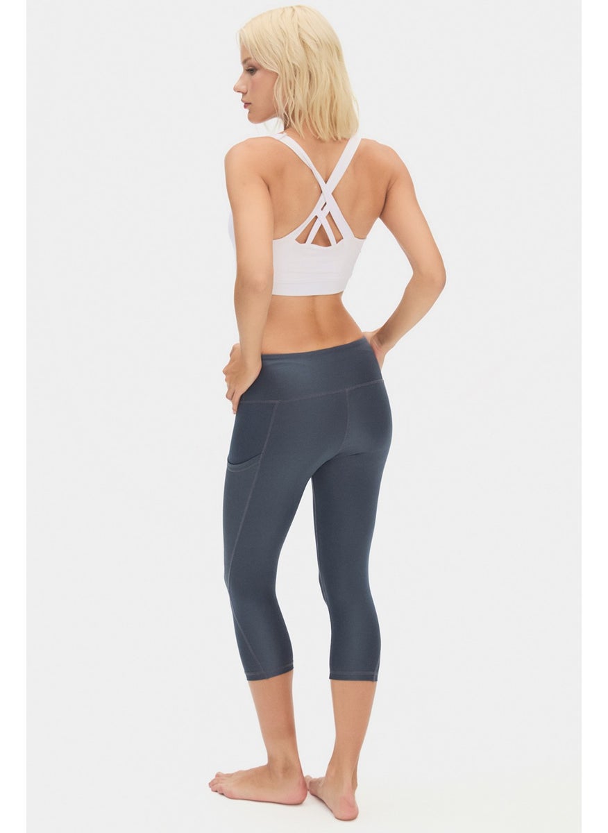 JOYSTAR - Women's High Waist Slimming Double Pocket Knee Length Capri Leggings - Image 1