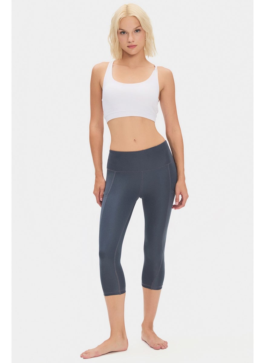 JOYSTAR - Women's High Waist Slimming Double Pocket Knee Length Capri Leggings - Image 1