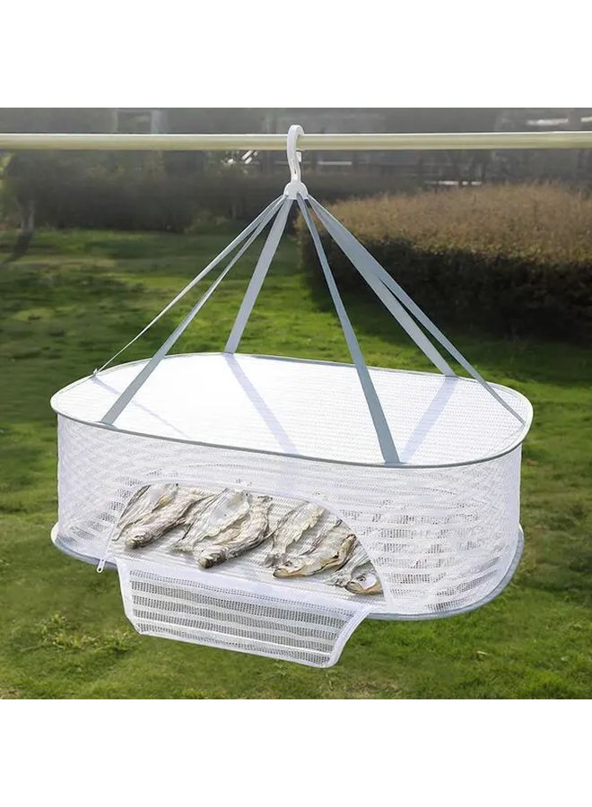 1 Story Heavy Duty Wall Mounted Folding Drying Rack Adjustable 3 Tier Space Saving Design - Image 1