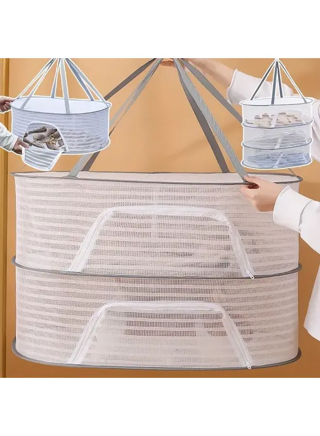 1 Story Heavy Duty Wall Mounted Folding Drying Rack Adjustable 3 Tier Space Saving Design - Image 4