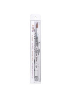 Pana Pure Kolinsky Hair Acrylic Nail Brush Oval Crimped Clear Acrylic Handle (Size 8)  - Image 5