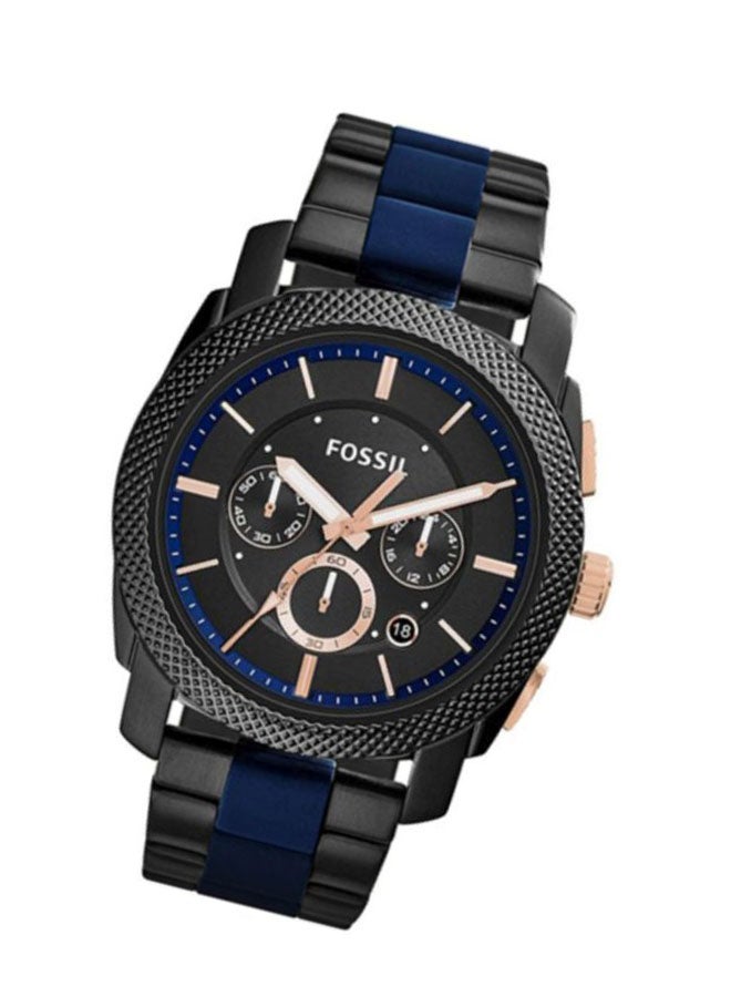 FOSSIL Men Machine Water Resistant Analog Watch FS5164 - 45 mm - Black - Image 5