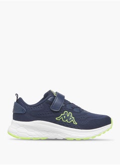 Kappa Boys' Logo Detail Sports Shoes with Hook and Loop Closure  - Image 3