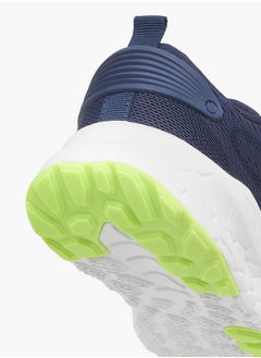 Kappa Boys' Logo Detail Sports Shoes with Hook and Loop Closure  - Image 5