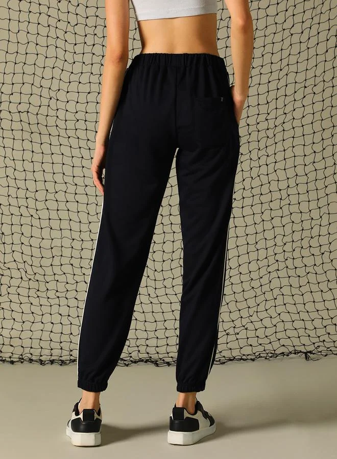Hubberholme Women Navy Trousers - Regular Fit for Casual Comfort