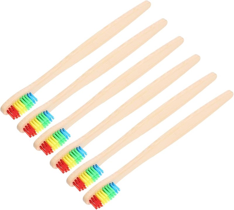 6 Pack Soft Bristle Travel Toothbrushes Portable Hotel Oral Care for Home and Guests - Image 2