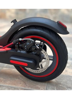 Crony XM W563 App high speed 250W Motor E-Scooter 25-45KM/H Speed, 36V/7.8AH Battery, 10-25KM Range, Front Suspension, Rear Disc Brakes, Aluminum Alloy Frame, 100KG Max Load, LED Headlamp, App Connectivity, Foldable & Portable Electric Scooter for Adults & Teen &  Kids, Electric Scooter for Commuting & Leisure, Long-Range Motorized Scooter with Easy Folding, Lightweight High-Performance Commuter Skateboard，Red  - Image 4