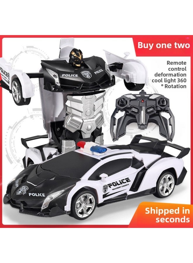 2.4g Remote Control Deformation Car King Kong Racing Car Charging Remote Control Deformation Car Electric Remote Control Car Toy Car-Color:477 Rambo Red-Proportion:40MHz Remote Control (without Electricity) - Image 4