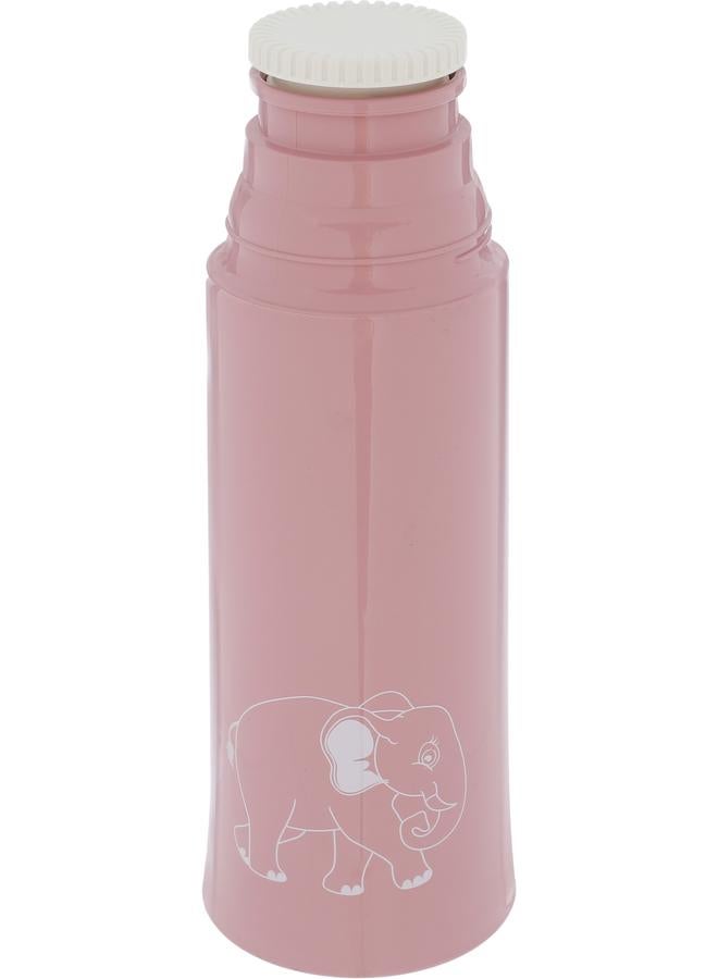 السيف  ترمس بلاستيكي سعة 0.5 لتر منقوش باللغة الألمانية باللون الوردي الفاتح - Image 3