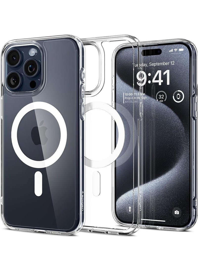 Spigen Ultra Hybrid MagFit for iPhone 15 Pro Case Cover with MagSafe - White  - Image 1