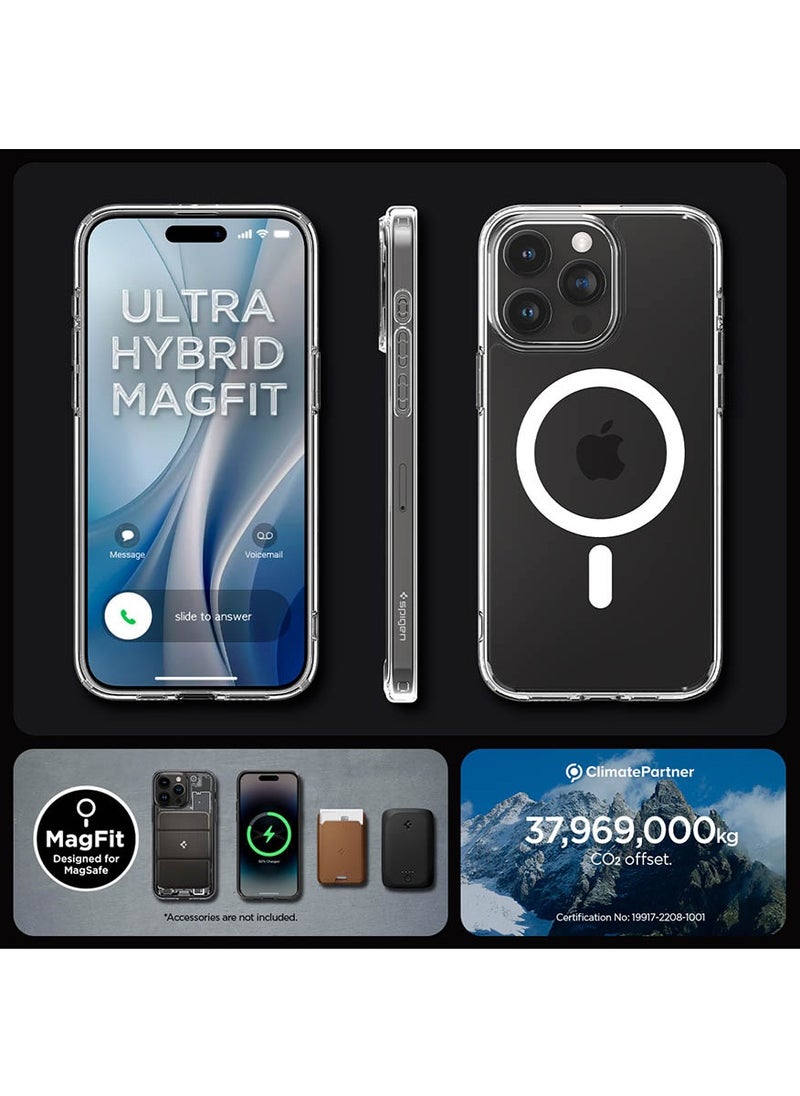 Ultra Hybrid MagFit for iPhone 15 Pro Case Cover with MagSafe - White