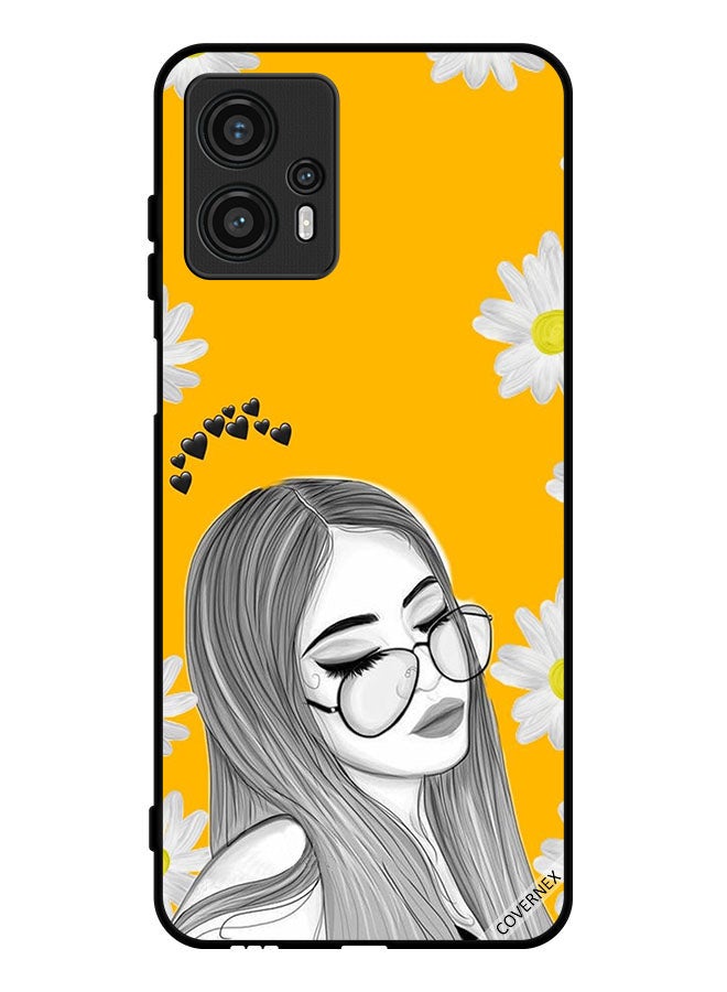 Covernex Protective Case Cover For Motorola Moto G13 Glasses Girl Art - Image 1