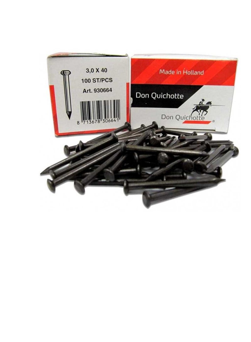 Steel Nails 40mm 100PCS