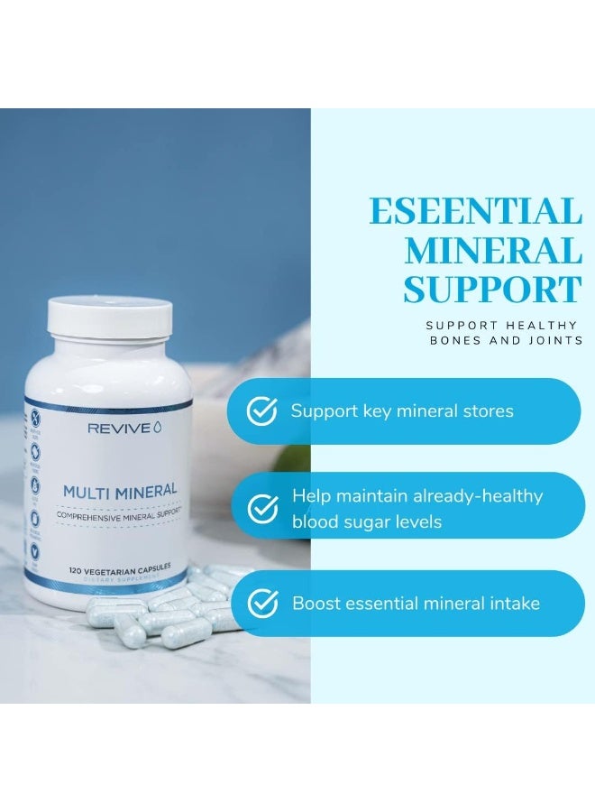 Revive MD | Multi Mineral | Promotes Healthy Bone Density for Men and Women | Supports Skeletal Strength | Broad Spectrum Mineral Support | 210 Capsules