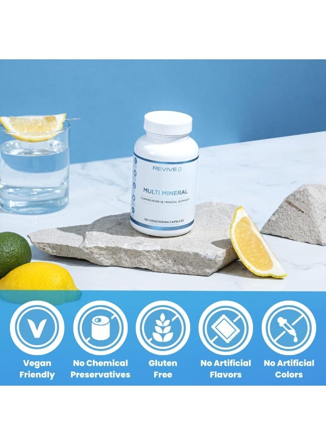 Revive MD | Multi Mineral | Promotes Healthy Bone Density for Men and Women | Supports Skeletal Strength | Broad Spectrum Mineral Support | 210 Capsules