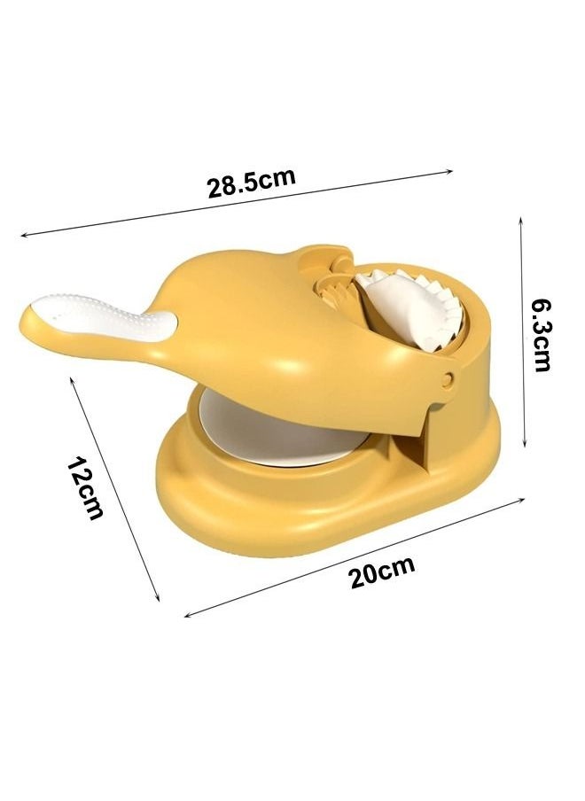2-Pieces 3 in 1 Household Automatic Portable Dumpling Maker Double Head with Press Mold Make Quick and Easy Dumpling for Home Restaurant