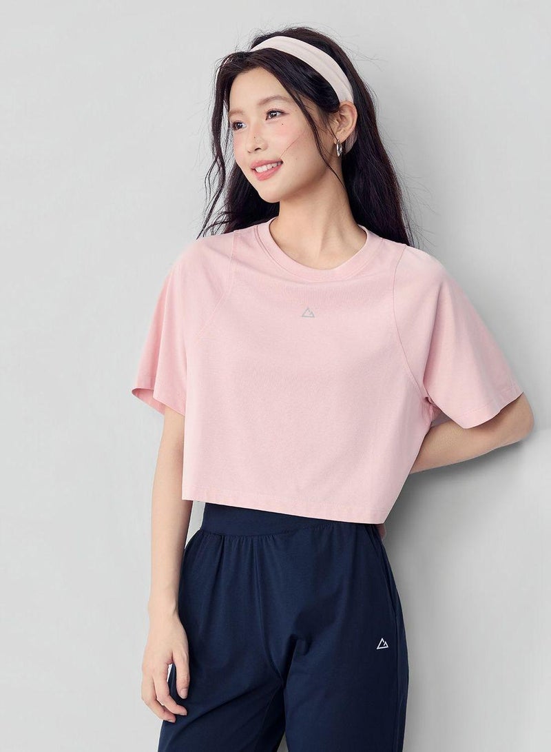 GIORDANO Women Loose G-Motion Rocket Dry 3/4 Tee - Image 1