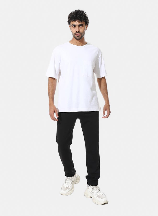 Andora Elastic Waist With Drawstring Casual Pants _ Black - Image 5