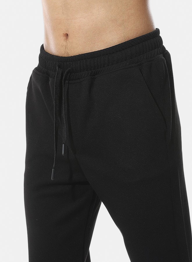 Andora Elastic Waist With Drawstring Casual Pants _ Black - Image 3