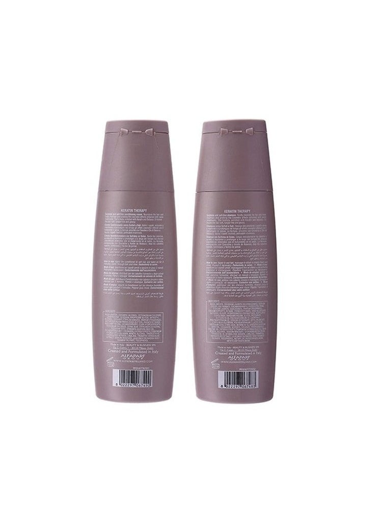 ALFAPARF MILANO Lisse Design Keratin Therappy Shampoo and Conditioner Set  - Image 4