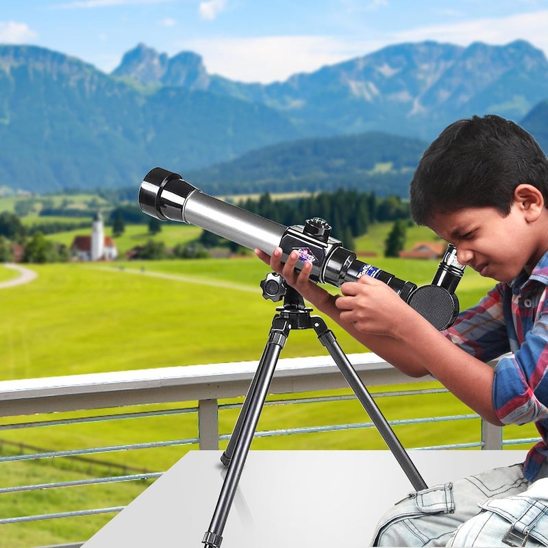 Art Creativity Kids Telescope for Beginners with Tripod Stand & 3 Eyepieces (20x, 30x, 40x) | Educational Astronomy Toy, STEM Science Learning Gift & Birthday Present for Boys & Girls Ages 3+ - Image 4