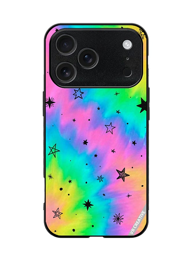 VR CREATIVE Protective Case Cover For Apple iPhone 17 Pro Star Design Multicolour