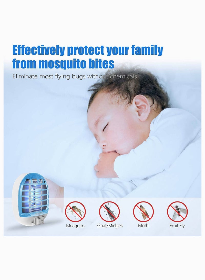 SYOSI Mosquito Killer Electric Mosquito Killer Electronic Insect Killer Fly Trap Indoor, Electric Mosquito Zapper with Blue Lights for Home, Kitchen, Bedroom, Baby Room, Office 4 Pack - Image 5