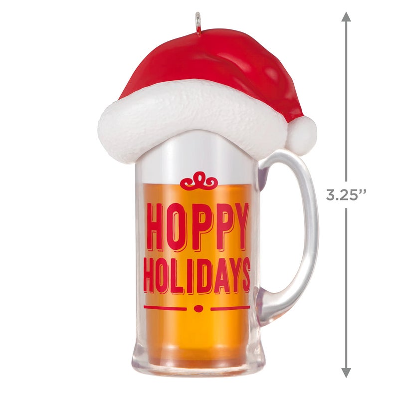 Hallmark Keepsake Christmas Ornament 2023  ""Hoppy Holidays "" Beer Mug Ornament  Beer Gifts - Image 5