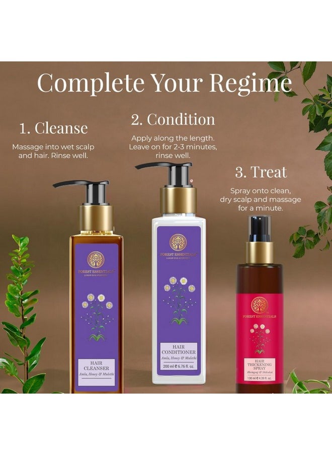 Forest Essentials Hair Cleanser Amla Honey & Mulethi | Ayurvedic Natural Shampoo | For Dull Dry Hair | Controls Hair Thinning & Breakage | Sulphate & Paraben Free, 1 Count  - Image 4