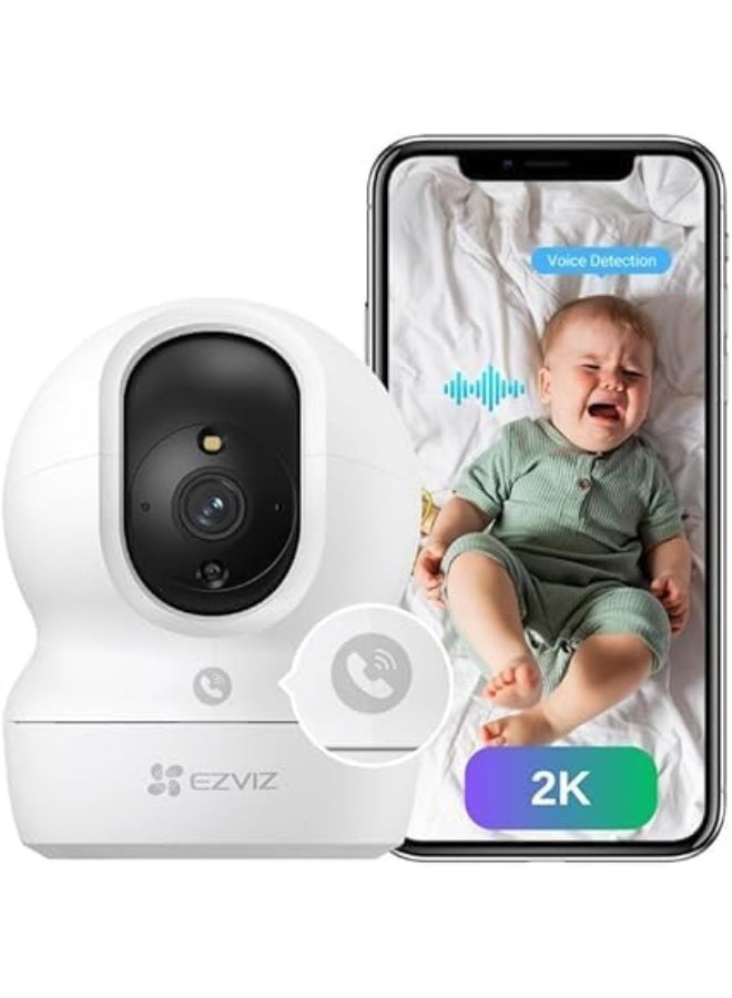 إيزفيز H6c Pro 2K (3 Megapixel) Smart Home Security Camera – Panoramic Pan & Tilt, Color Night Vision, Auto Tracking, Two-Way Audio Calling, Memory Card Support, Remote Monitoring via App - Image 1
