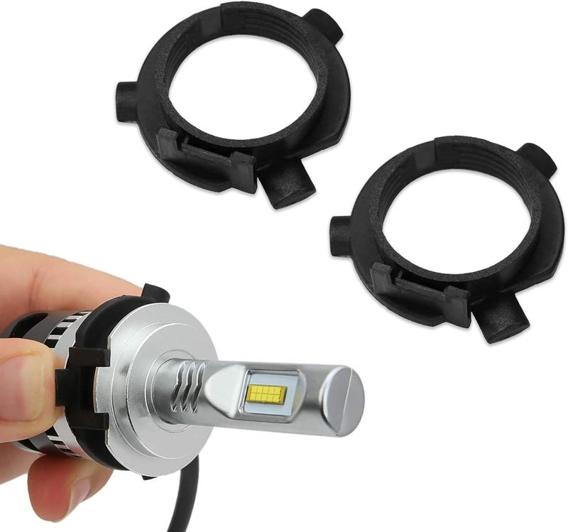 CHRYMUM 2PCS Car LED Headlight Base Adapters - Image 1