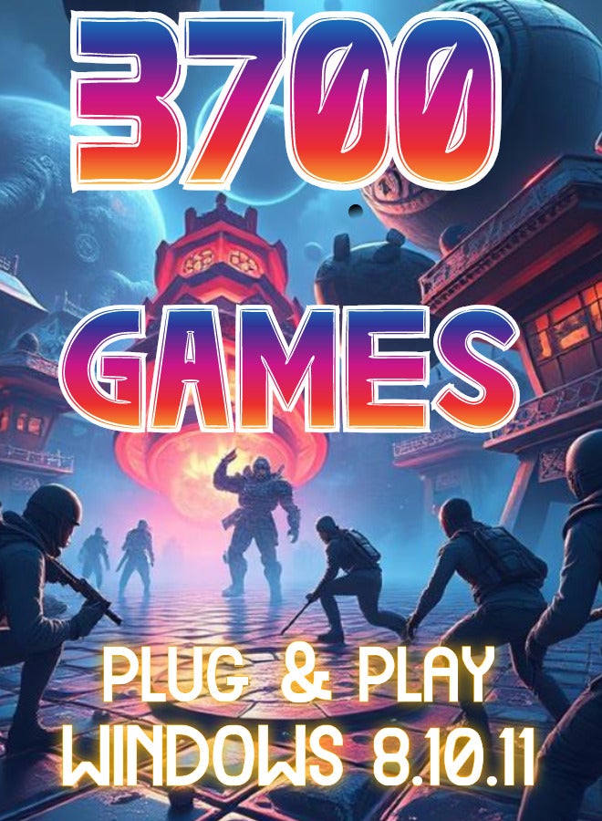 Retro games 3700 games for Windows 8.10.11 pc and laptop 