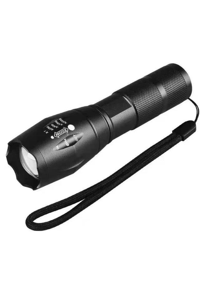 Loquat High-power T6 Aluminum Alloy Zoomable Multi-light Source Flashlight Outdoor Mini Torch Light Handheld Torch Light-Color:365NM Flashlight +1 18650 Battery + Charger + Packaging - Image 5