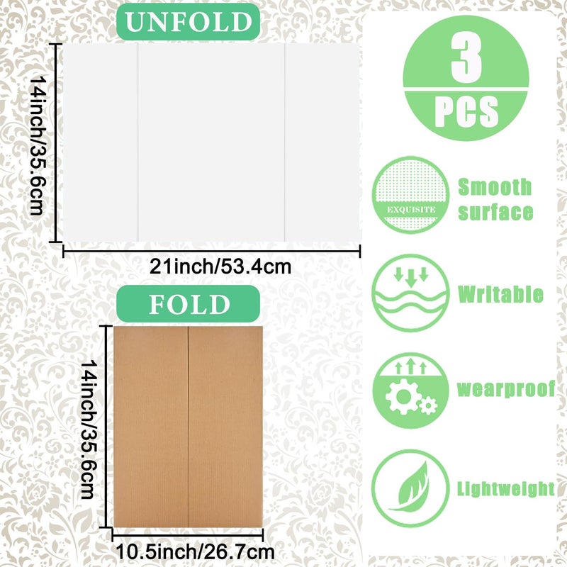 LonlyEagle Trifold Display Boards with Colorful Self-Adhesive Sheets â€“ 24 x 16 Inch Tri-Fold Corrugated Presentation Boards for Science Fairs, Complete Poster Board Kit - Image 5