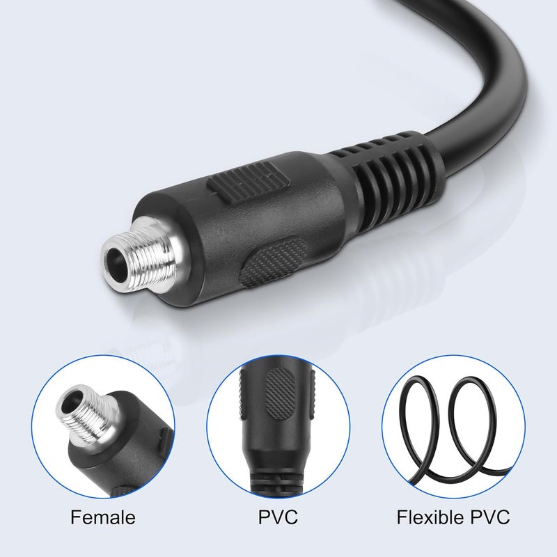 ميريفا كابل تمديد صوتي 3.5mm TRRS إلى D-Type للتركيب في اللوحة، كابل سماعة رأس ستريو 3.5mm 1/8" TRRS أنثى إلى D-Type أنثى مقبس رباعي القطب للسماعات، اللابتوب، الميكروفون - 53 سم (3.5mm TRRS أنثى) - Image 4