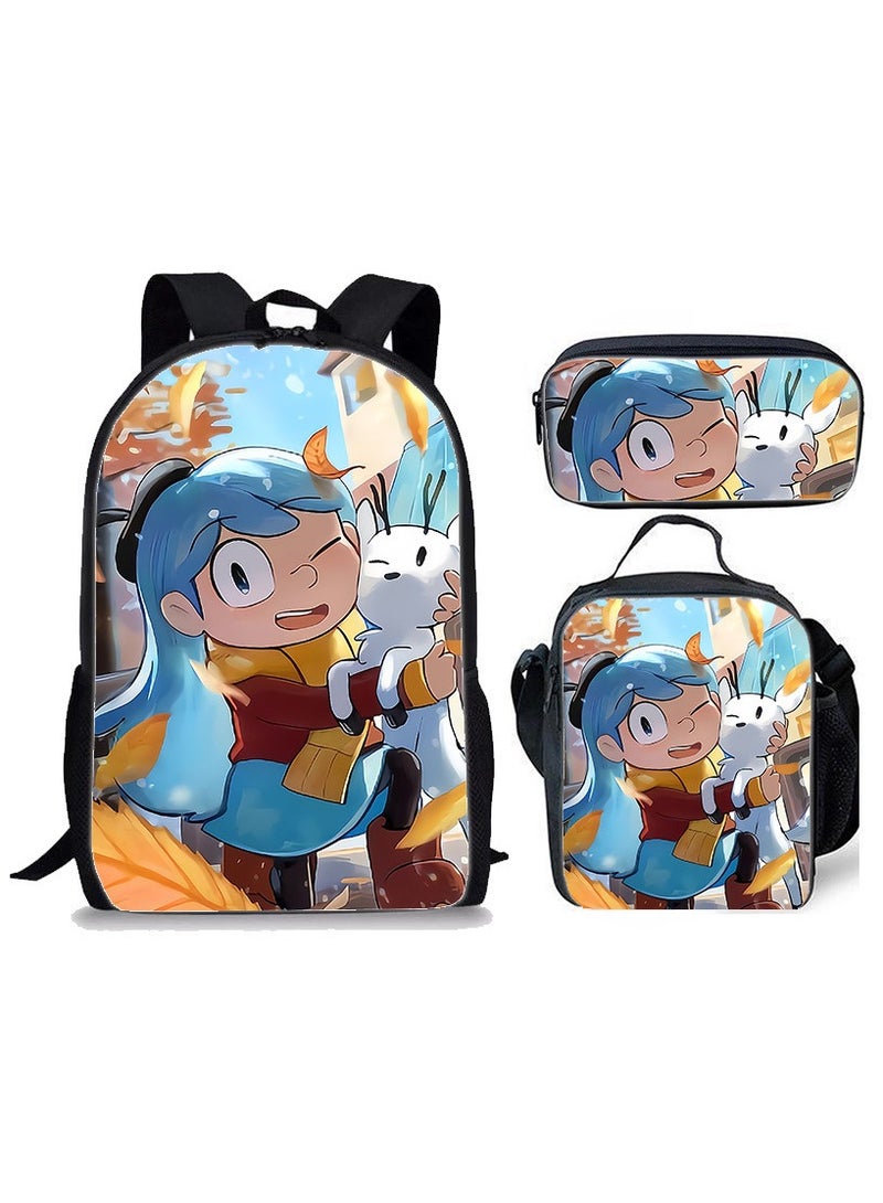 هيلدا حقيبة ظهر جديدة للطلاب مكونة من ثلاث قطع 29*42*16 سم