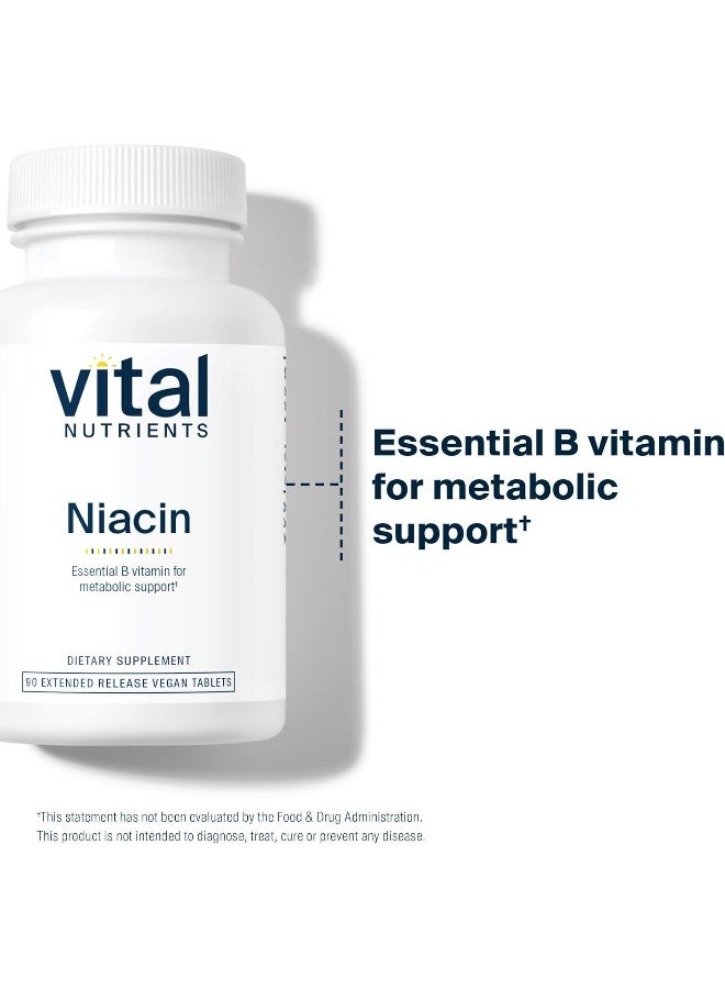 Vital Nutrients Niacin 500mg, Extended Release 90t - Image 3