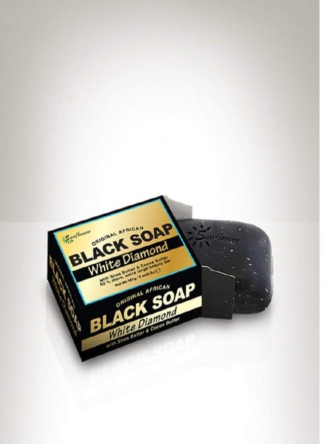 صن فلاور صابون عباد الشمس الأسود، الماس الأبيض، 5 أونصة - Image 3