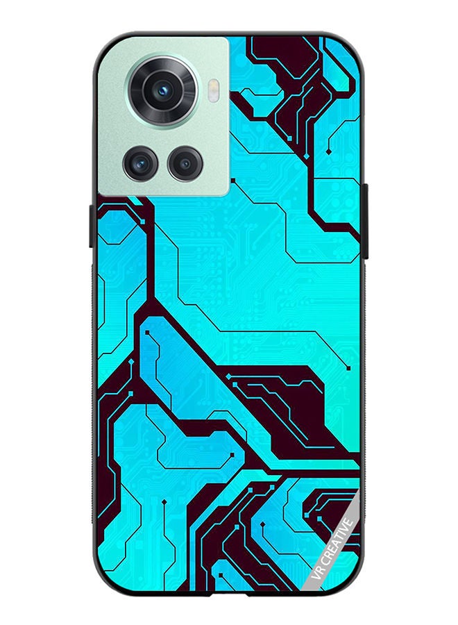 VR CREATIVE Protective Case Cover For OnePlus 10R Tech A-02 Design Multicolour - Image 1