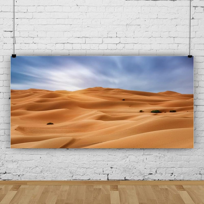 Renaiss 6x3ft Sand Dunes Photography Backdrop Desert Sahara Gobi Yellow Sand Mountain Background Western Nature Landscape Backgrounds Wilderness Birthday Party Photo Video Shoot Studio Props - Image 3