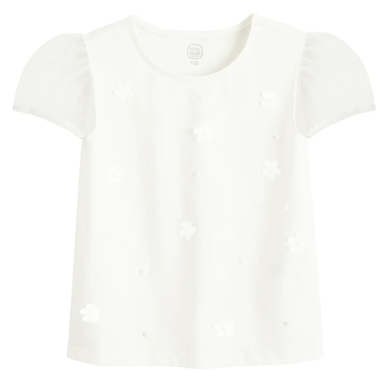 كول كلوب من سمييك CCG3210841 WHITE COTTON BLOUSE S/S