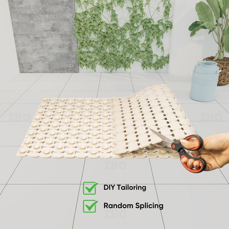HaRvic HaRvic PVC Rubber mat Drainage Non Slip Rubber Mat Commercial Use Floor Mat Bathroom Swimming Pool Shower Doormat Indoor Outdoor Wet Area Kitchen Terrace Mats Beige  - Image 4