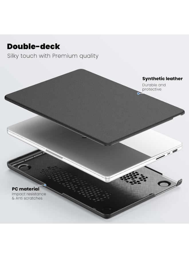 MUNTAQI Case for MacBook Air 13 Inch M1 A2337 (2020-2023) – Slim Hard Shell Protective Cover with Keyboard Skin & Screen Protector, Lightweight Matte Finish Laptop Case for MacBook Air M1/M2 Chip - Image 3